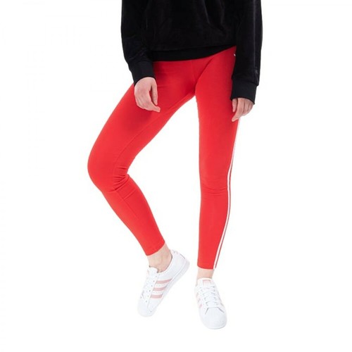 Adidas Originals, Legginsy damskie 3 Stripes Tight Czerwony, female, 159.85PLN