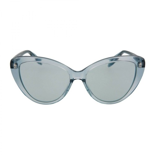Alexander McQueen, Cat-Eye Frame Acetate Sunglasses Niebieski, female, 1052.00PLN