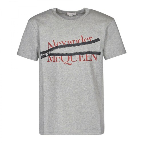Alexander McQueen, T-shirt Szary, male, 1095.00PLN