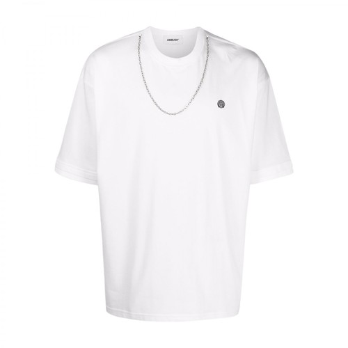 Ambush, Chain Collar T-Shirt Biały, male, 739.00PLN
