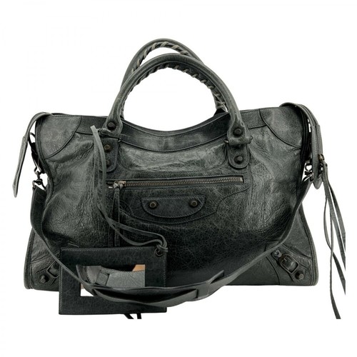 Balenciaga Vintage, Pre-owned City Bag Szary, female, 3717.00PLN
