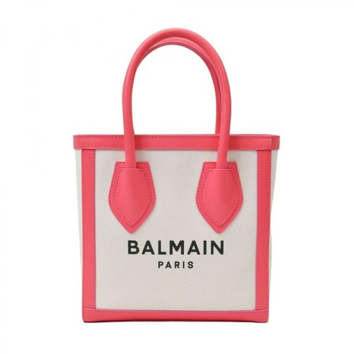 Balmain, B-Army Shopper 24-Canvas&Logo Różowy, female, 2818.72PLN