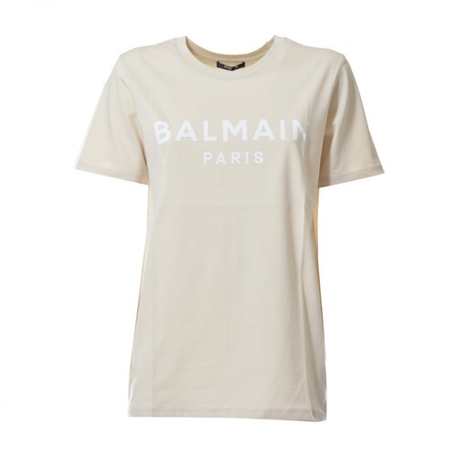 Balmain, Logo Printed T-shirt Biały, female, 1209.00PLN