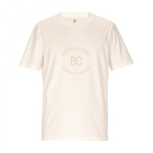 Brunello Cucinelli, T-shirt Beżowy, male, 1334.00PLN