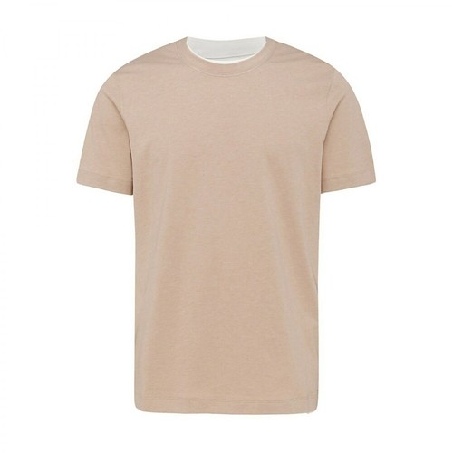 Brunello Cucinelli, T-shirts and Polos Beige Beżowy, male, 1277.00PLN
