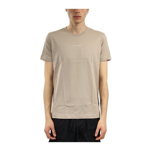 Calvin Klein Jeans, T-shirt in cotone con logo Brązowy, male, 90.78PLN