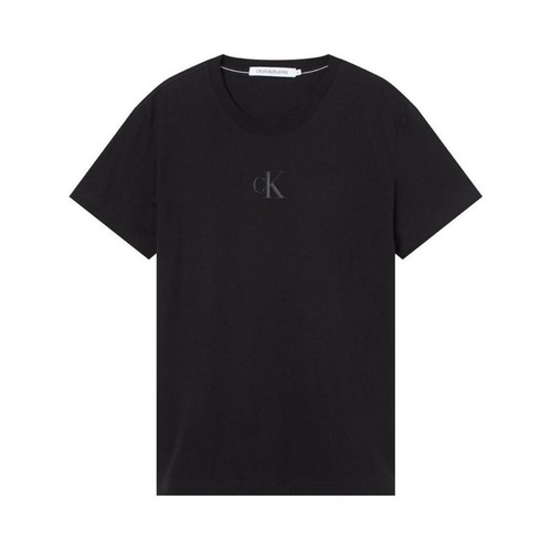 Calvin Klein, T-shirt Czarny, male, 200.00PLN