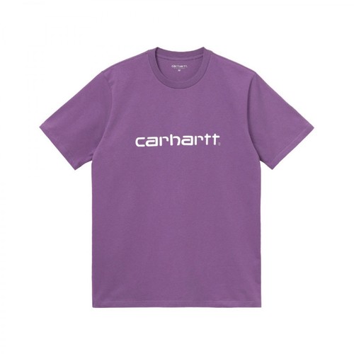 Carhartt Wip, T-Shirt Fioletowy, male, 288.80PLN