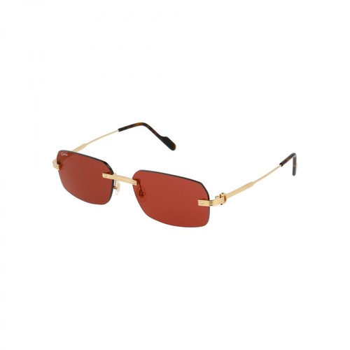 Cartier, Ct0271S 002 Sunglasses Czerwony, male, 7844.00PLN