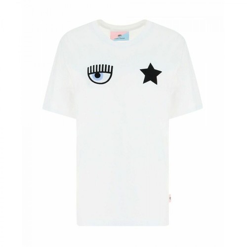 Chiara Ferragni Collection, 610 Eyestar T-Shirt Biały, female, 499.00PLN