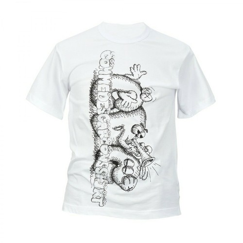 Comme des Garçons, Cartoon-Print T-Shirt Biały, male, 453.00PLN