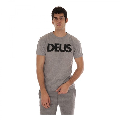 Deus Ex Machina, ALL Caps TEE T-Shirt Szary, male, 193.50PLN