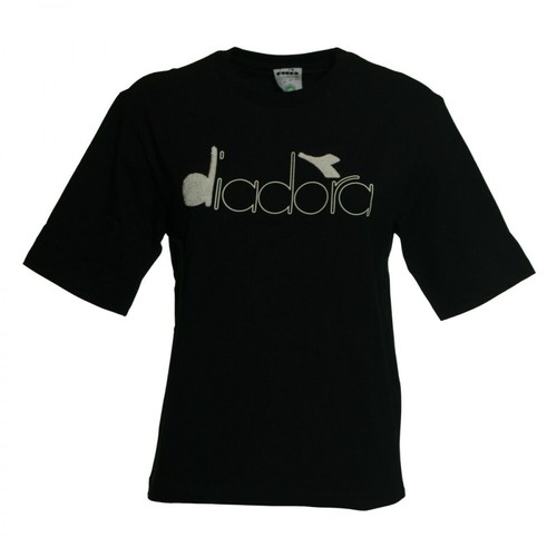 Diadora, T-Shirt Czarny, female, 125.00PLN