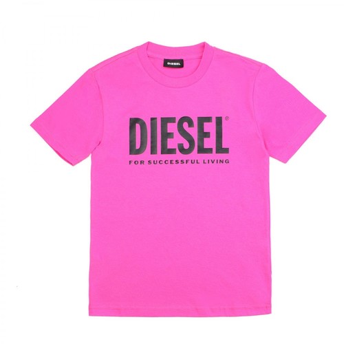 Diesel, 00J4P6-00Yi9 T-shirt Różowy, female, 320.00PLN
