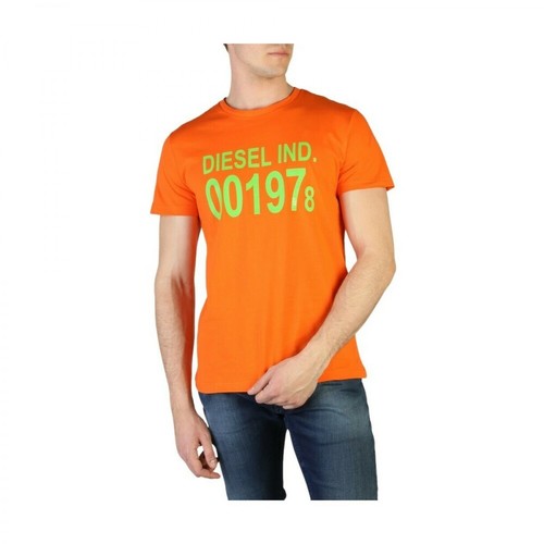 Diesel, T-Diego_00Sasa t-shirt Pomarańczowy, male, 177.00PLN