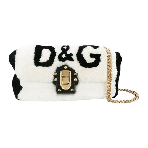 Dolce & Gabbana, Fur Bag Biały, female, 7968.67PLN