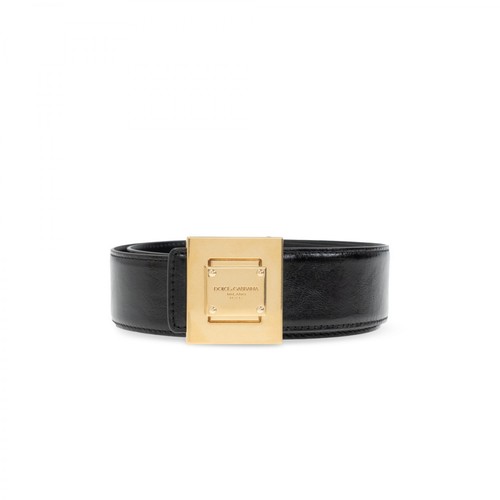 Dolce & Gabbana, Leather belt Czarny, male, 2258.00PLN