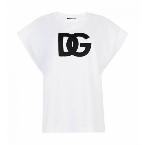 Dolce & Gabbana, T-shirt Biały, female, 3170.00PLN