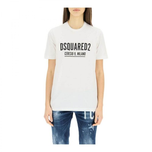 Dsquared2, Ceresio 9 T-shirt Beżowy, female, 867.00PLN