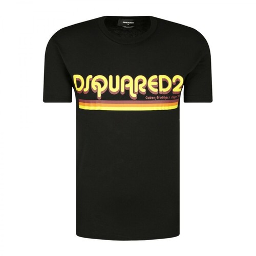 Dsquared2, Logo T-shirt Czarny, male, 859.00PLN