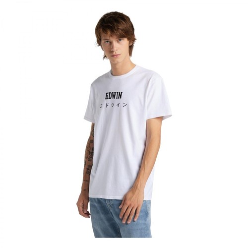 Edwin, 45121Mc000125 Japan TS T-Shirt Biały, male, 205.85PLN