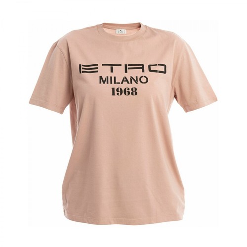 Etro, T-Shirt Różowy, female, 873.00PLN