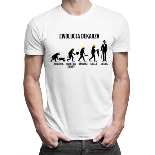 Ewolucja dekarza - męska koszulka z nadrukiem 69.00PLN