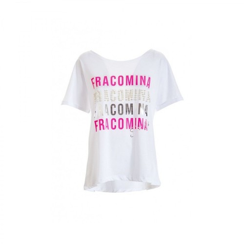 Fracomina, T-shirt - Ft21St3034J400N5 Biały, female, 181.00PLN