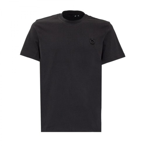 Fred Perry, T-shirt with Brooch Czarny, male, 489.00PLN