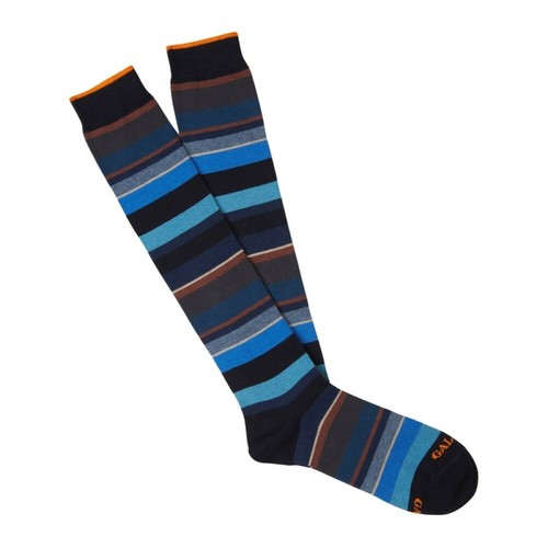 Gallo, Multicolor Striped Socks Niebieski, female, 139.00PLN