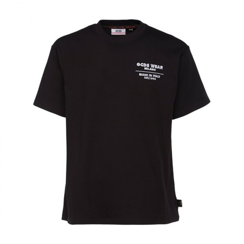 Gcds, Short Sleeve T-Shirt Cc94M021509C Czarny, male, 638.40PLN