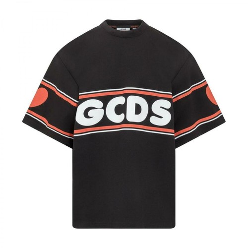 Gcds, T-shirt con Stampa Czarny, male, 1140.00PLN