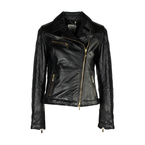 Geox, Kurtka Leather Jacket Czarny, female, 769.00PLN