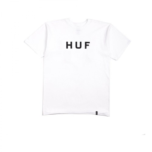 HUF, Essential T-Shirt Logo Biały, male, 136.85PLN