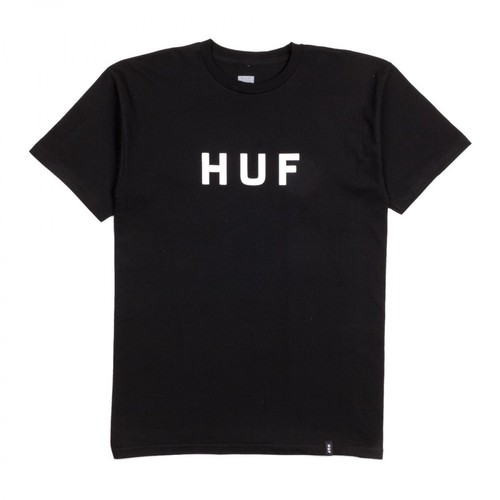 HUF, Essential T-Shirt Logo Czarny, unisex, 136.85PLN