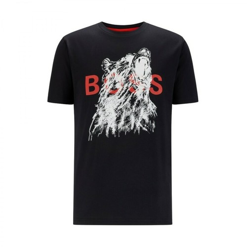 Hugo Boss, T-shirt Czarny, male, 179.74PLN