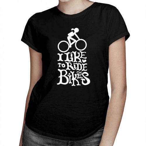 I like to ride bikes - damska koszulka z nadrukiem 69.00PLN
