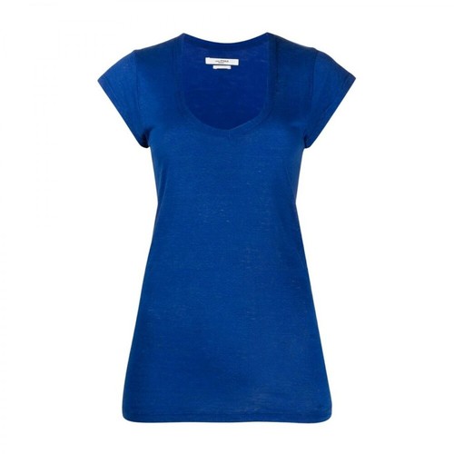 Isabel Marant Étoile, Short-Sleeved T-shirt Niebieski, female, 397.00PLN