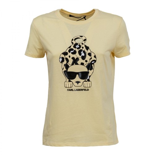 Karl Lagerfeld, T-Shirt Żółty, female, 406.00PLN