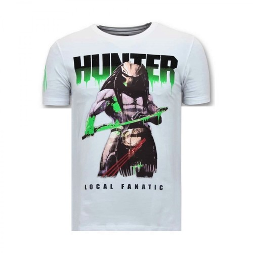 Local Fanatic, T-shirt Predator Hunter Biały, male, 453.85PLN