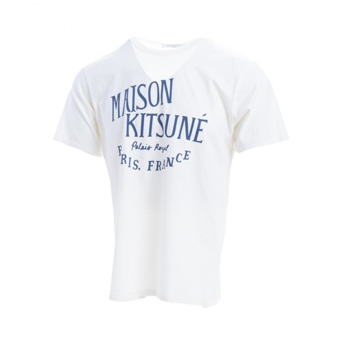 Maison Kitsuné, T-shirt Biały, male, 288.00PLN