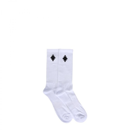 Marcelo Burlon, Cross Sideway Socks Biały, male, 165.00PLN