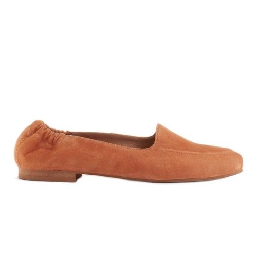 Marco Shoes Baleriny damskie z gumką w cholewce pomarańczowe 259.00PLN