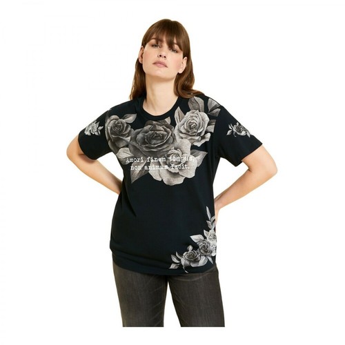 Marina Rinaldi, Jersey T-Shirt Czarny, female, 657.87PLN