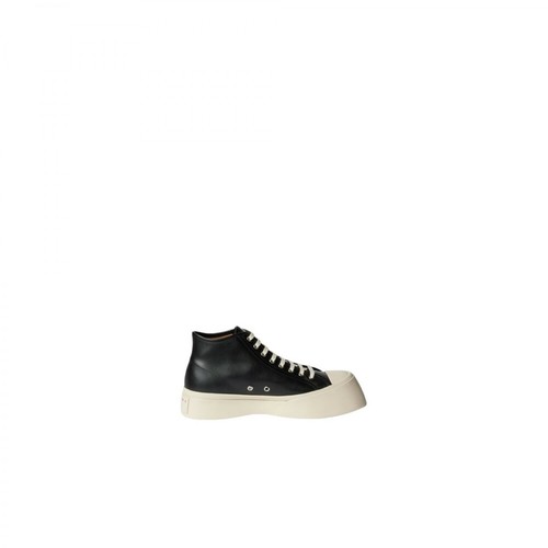 Marni, Pablo Leather High-Top Sneakers Czarny, male, 3245.39PLN
