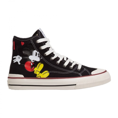 MOA - Master OF Arts, High top trainers sneakers Disney Mickey Mouse Czarny, female, 548.00PLN