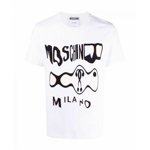 Moschino, A070870391001 T-Shirt Biały, male, 890.00PLN