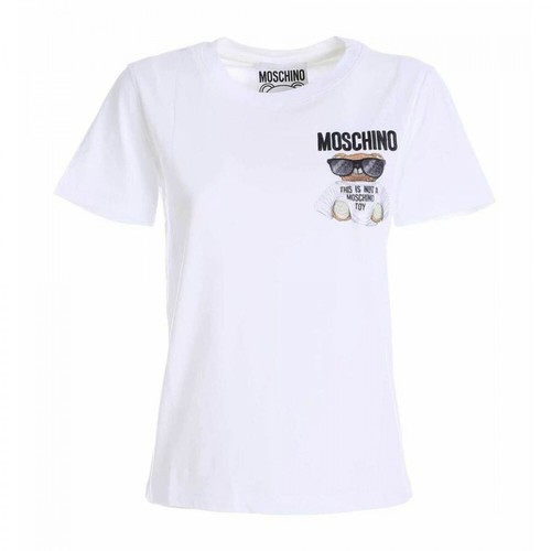 Moschino, Little Bear T-shirt Biały, female, 728.00PLN