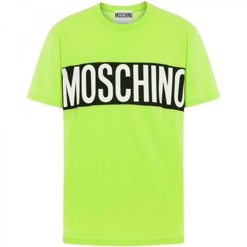 Moschino, Logo T-shirt a0721 2041 2419 Zielony, male, 908.00PLN