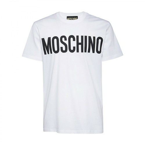 Moschino, Moschino T-shirts and Polos White Biały, male, 616.00PLN